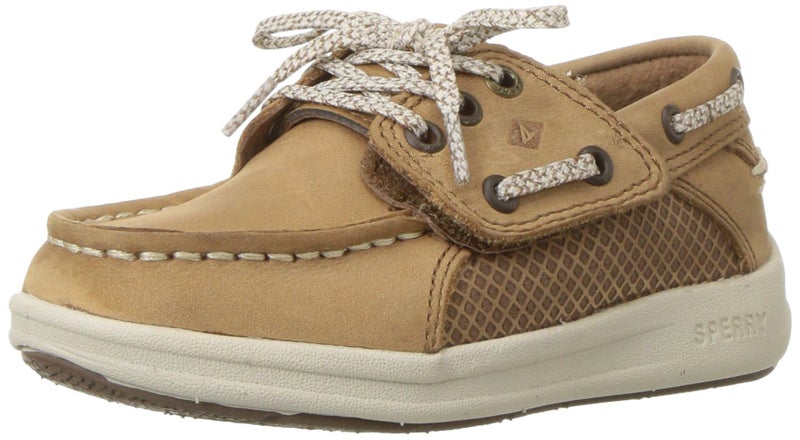 SPERRY حذاء قارب سبيري للأولاد جيم فيش، بني داكن، 4 أطفال كبار أمريكي - Image 1